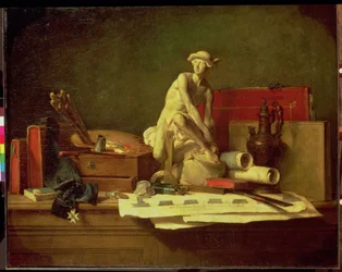 Zátiší s atributy umění, 1766